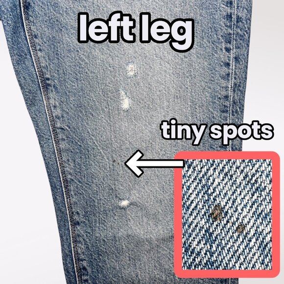 American Eagle Straight Leg Jeans Button Fly Medium Wash Size 6 - Picture 9 of 9